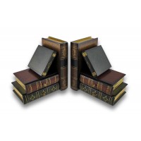 Zeckos Stack of Hardcovers Bookends with Stash Drawers 332193322011  401553645446
